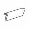 Garniture de tuile de mudcap en céramique 6 po x 2 po blanc serene Huston