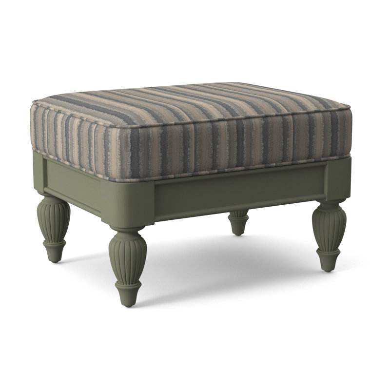 Grand View Ottoman, Greystone Finish, Beige Sugar Performance; 0863-93