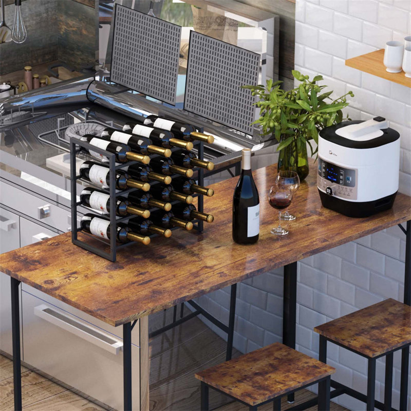 Berto Wine Bottle Rack Black