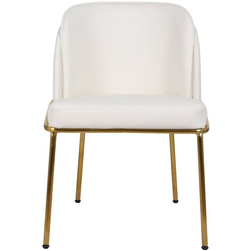 Jagger Side Chair, White Vegan Leather