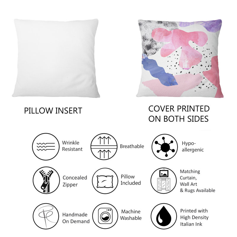 Abstract Throw Pillow