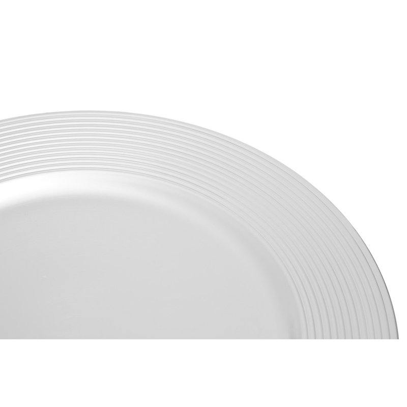 Bonita Solid Colour Charger, Silver