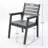 HDPE outdoor patio dining set, one table and six chairs. The outdoor dining furniture has sunshade holes and is suitable. It is suitable for lawns, gardens, backyards, and pool sides-1445592528
