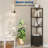 5-Tier Space-Saving Corner Shelf Stand, 57'' Modern Storage Rack Organizer, Freestanding Bookshelf-153241023