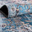 Tapis bleu / gris en chenille de style oriental Gutshall-832188370
