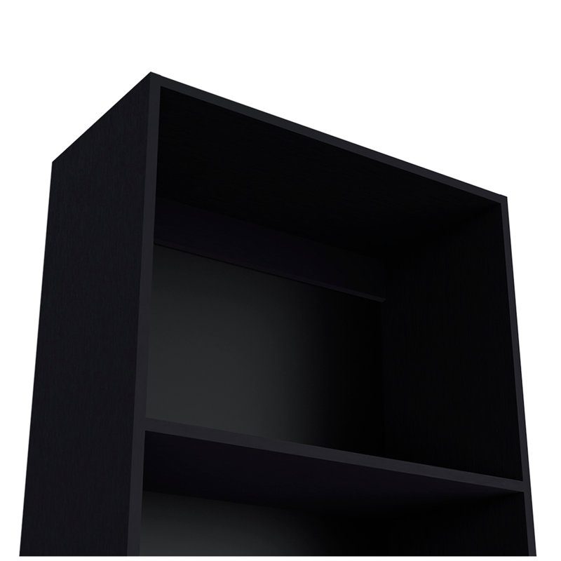 Bibliothèque, bureau, noir, (4 tablettes) H 71,1 po x l 24,7 po x P 11,7 po, Noir