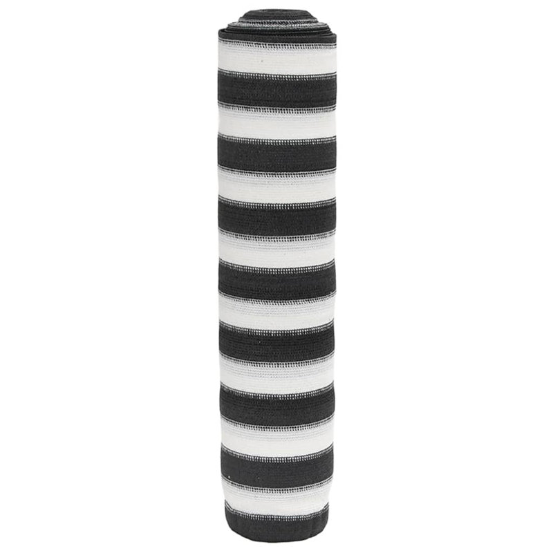 Quention Anthracite 100% HDPE Fence Panels Included, 1000cm W x 200cm D, Black