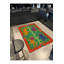 Tapis vert tissé à motif décoratif lavable Mosso-1675296546