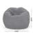 Kavel 3 Foot Rounded Bean Bag, Gray-120220217