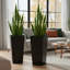 Tall 28" Square Planter Box with Plant Shelf Insert-108973999