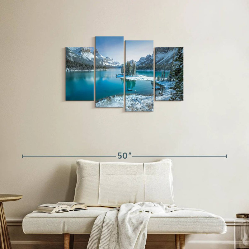Spirit Island en hiver, H 22 po x l 36 po