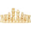 Ensemble de table de backgammon 3-IN-1 Chess Checkers, table d'échecs en bois de qualité supérieure de 18 pouces, ensemble de mobilier de table de jeu de luxe, jeu d'échecs cadeau de jeu de société pour les jeux de société en famille
