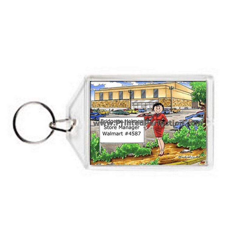 Porte-clés personnalisé en acrylique, Oui