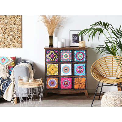 Jeri Wood 3 - Drawer Apothecary Rectangle Accent Chest