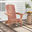 Costway Folding Adirondack Chair Set Of 4 With High Backrest & Wide Armrests Wooden-49036953