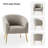 Dawson Boucle Barrel Chair With Metal Legs-1187788417