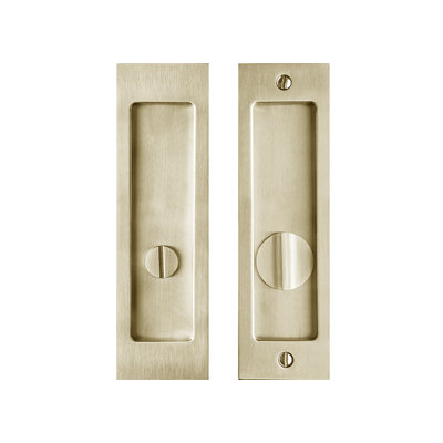 Rectangle Privacy Pocket Door Lock with Standard Turn Piece