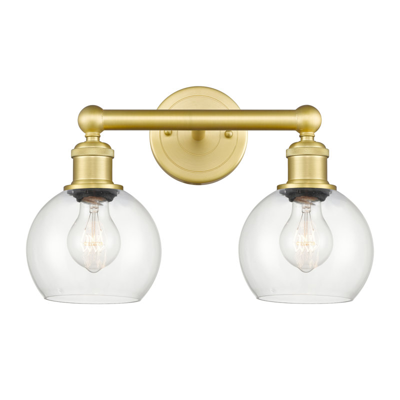 Cambria 2 - Light Dimmable Vanity Light, Clear, Satin Gold