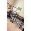 Double bureau d'ordinateur avec armoire de rangement centrale et tablettes supérieures - poste de travail pour adultes-2045693653