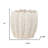 11" Cream Ceramic Sculptural Waves Table Vase