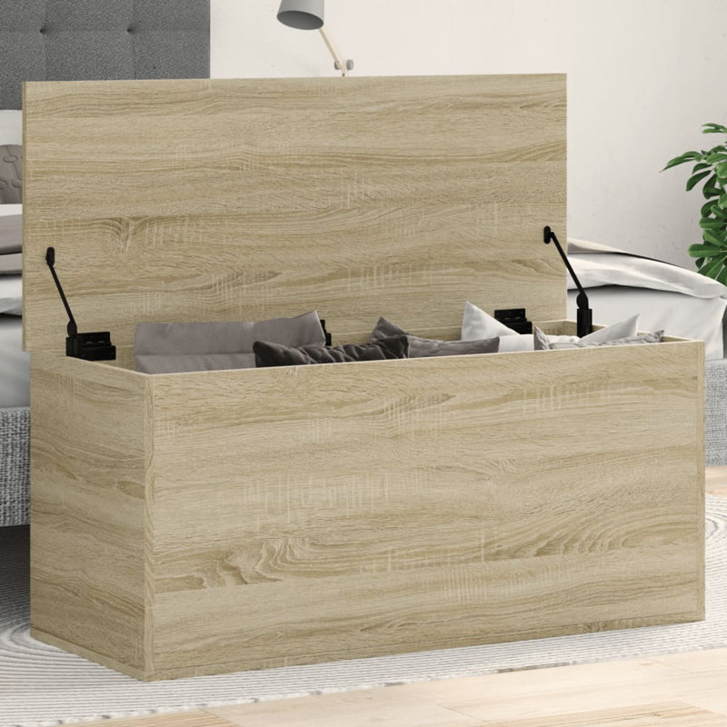 Meuble de rangement vidaXL, Blanc, H 18,1 po x l 39,4 po x P 16,5 po