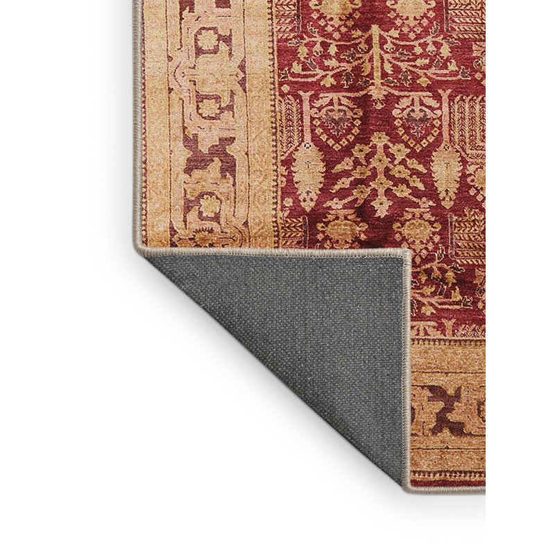Tapis oriental beige / rouge, Rectangle 6 pi x 9 pi