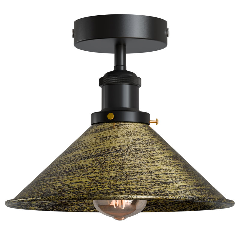 Langleyville Flush Mount, Brushed Brass