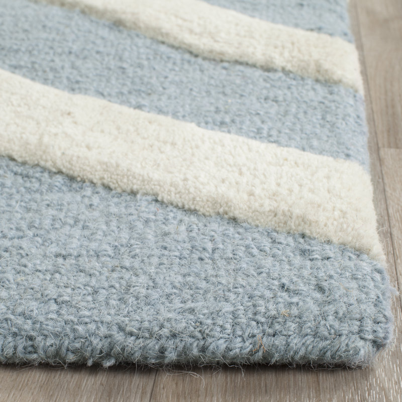 Waltham Chevron Wool Hand Woven Area Rug, Rectangle 152 x 244 cm