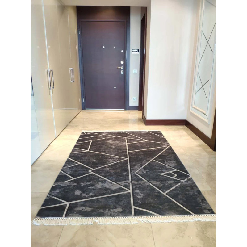 Tapis Masanao avec envers antidérapant, Tapis de couloir 3 pi 3 po x 7 pi 3 po
