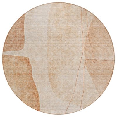 Cherika Flatweave Washable Abstract Indoor / Outdoor Rug
