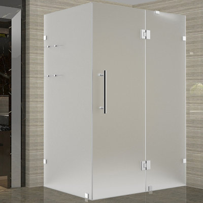 Cabine de douche rectangulaire à charnière 33 po x 72 po Avalux GS
