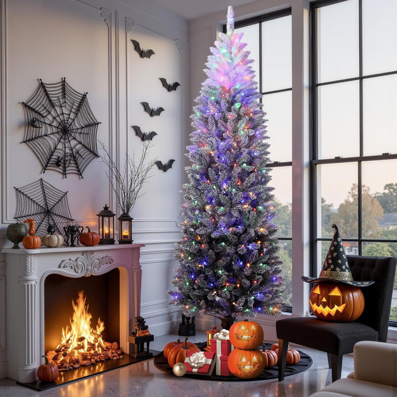 Lighted Artificial Christmas Tree, 2.3' H