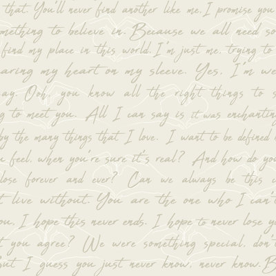 Love Letters Peel and Stick Wallpaper