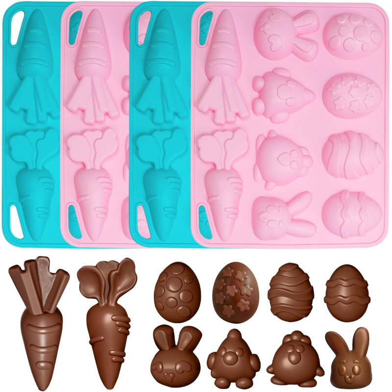 4-pack Easter Silicone Molds 