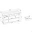 Console en bois de pin massif 48 po, table d'appoint moderne avec 3 tiroirs de rangement et 2 tablettes. Facile à assembler-1890086808-1890086815-1890086810