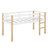 Low Loft Bed Twin Size, Kids Solid Wood Modern Loft Bed Frame With Ladder And Safety Guardrail For Girls Boys, Noise-Free, Space-Saving, No Box Spring Needed