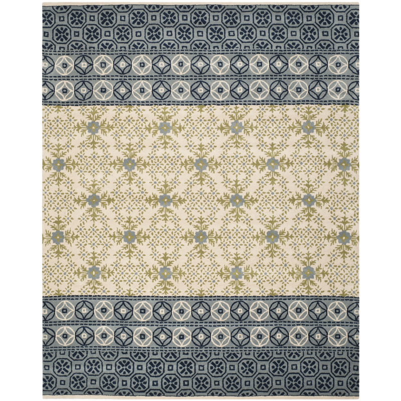 Pooler Hand Tufted Wool Geometric Rug, Rectangle 8' x 10'