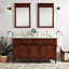 60" Elmdale Double Bathroom Vanity Set with Oval Undermount Sinks-67574717-67574718-75245447