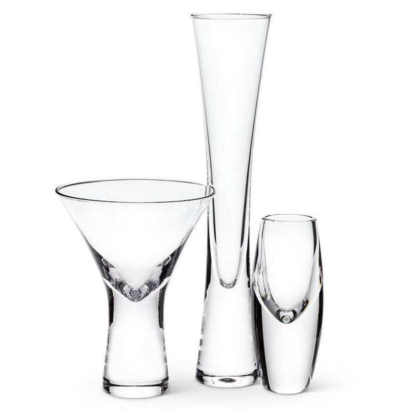 Flûte lourde en verre à boire