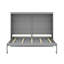 Lit escamotable pliable avec armoire de rangement et structure en bois Friel-126304186-112814841