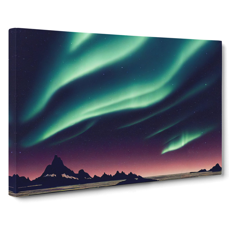 Revered Northern Lights - Wrapped Canvas, 40cm H x 60cm W x 3cm D
