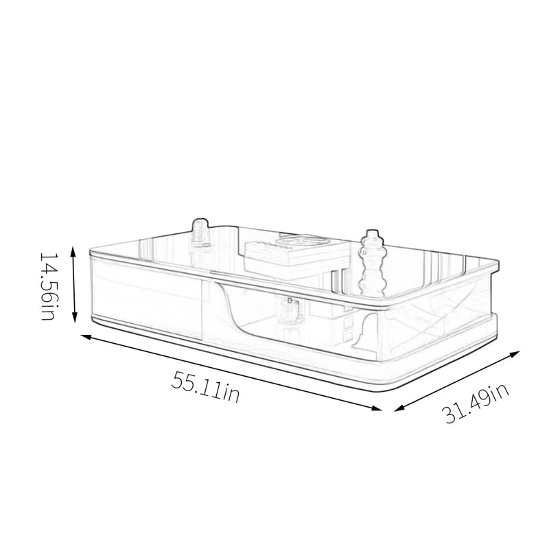 Un nouveau style de table basse en granit rustique