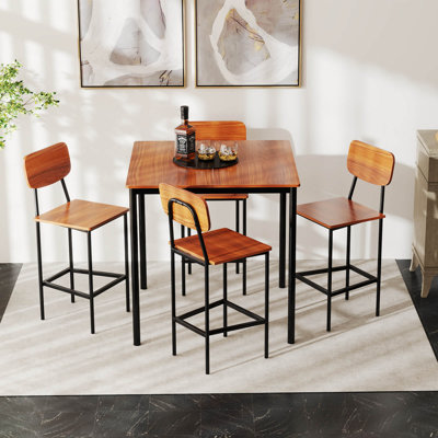 Silke 4 - Person Counter Height Dining Set by Trent Austin Design