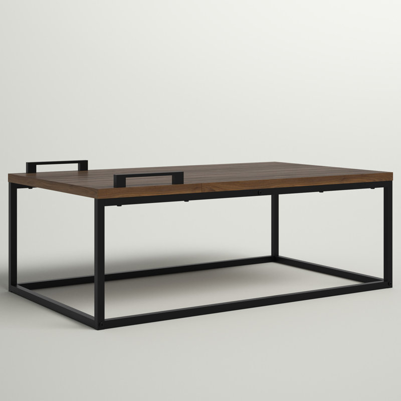 Skelton Coffee Table, Black, Oak