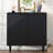Minimalist Side Cabinet, Functional Cabinet With Geometric Design-574157493