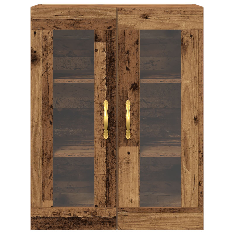 Wall Cabinet Wall-mounted Engineered Wood Modern Storage Solution Decor, Old Wood