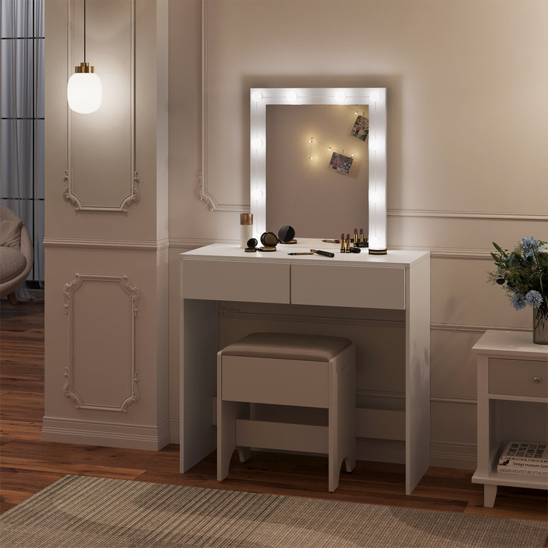 Mariangelis Dressing Table with Mirror