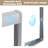 Nex 56'' - 60''W X 60''H Double Sliding Aluminum Frame Shower Door With 1/4" Clear Glass-122258257