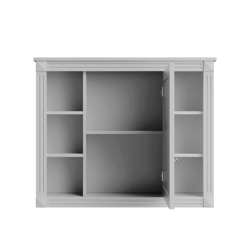 Rangement pour salle de bain Azmina, Gris