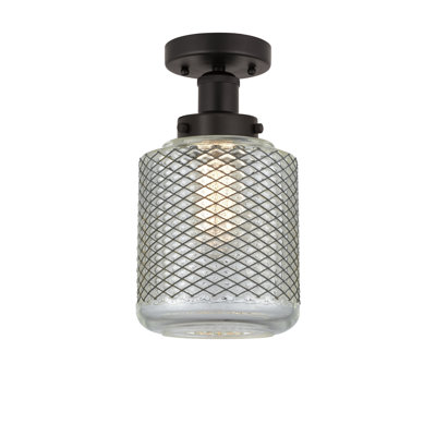 Dore Glass Semi Flush Mount